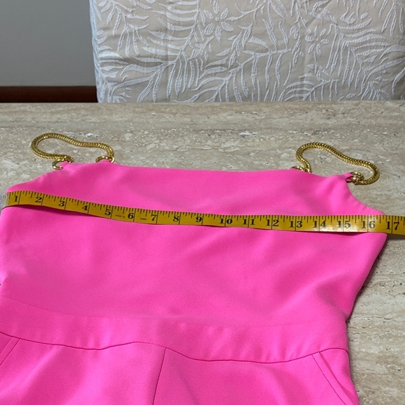Trina Turk Fuchsia Jumpsuit with Gold Accents-Excellent Condition, no flaws - Picture 5 of 12